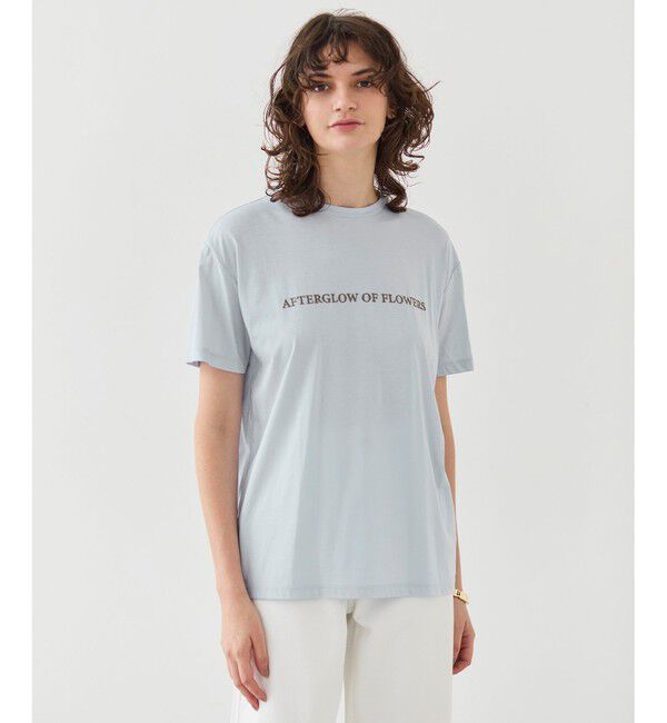 BEIGE,「【洗える】CASSIA / オリジナルロゴTシャツ」|Tシャツ・カットソー|Sax