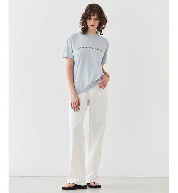 BEIGE,「【洗える】CASSIA / オリジナルロゴTシャツ」|Tシャツ・カットソー|