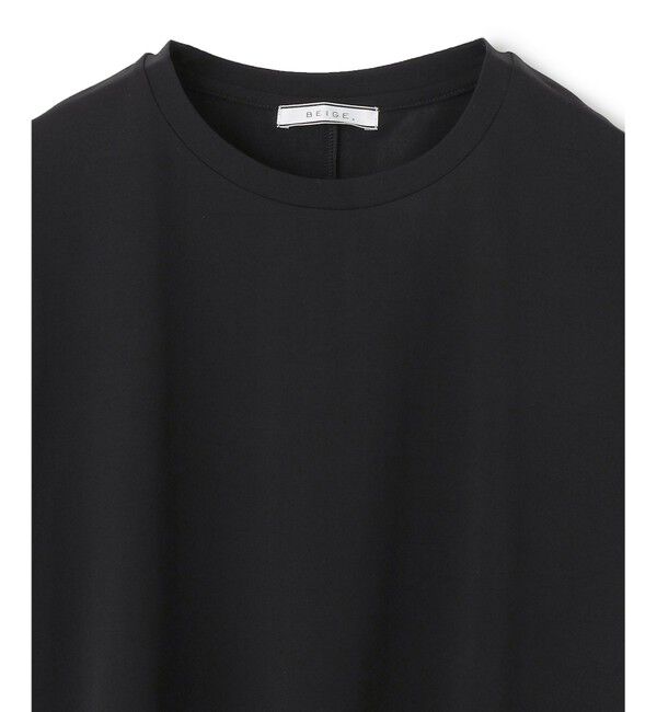 BEIGE,「【洗える】BROIS / コットンクルーネックTシャツ」|Tシャツ・カットソー|