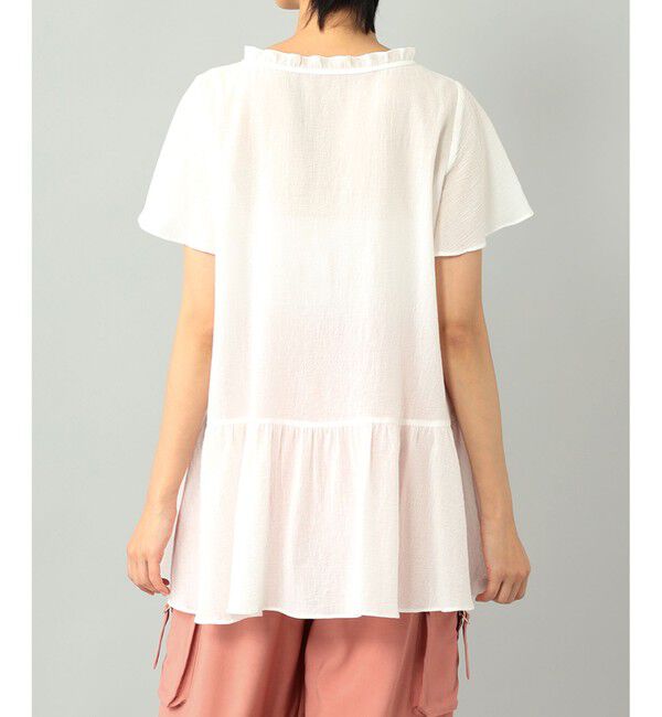  「カットワーク刺繍チュニック」|Tシャツ・カットソー|