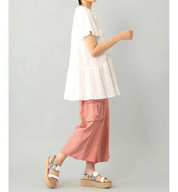  「カットワーク刺繍チュニック」|Tシャツ・カットソー|