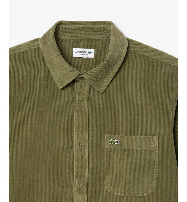 LACOSTE「エッセンシャルコーデュロイシャツ」|シャツ・ブラウス|