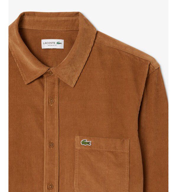 LACOSTE「エッセンシャルコーデュロイシャツ」|シャツ・ブラウス|