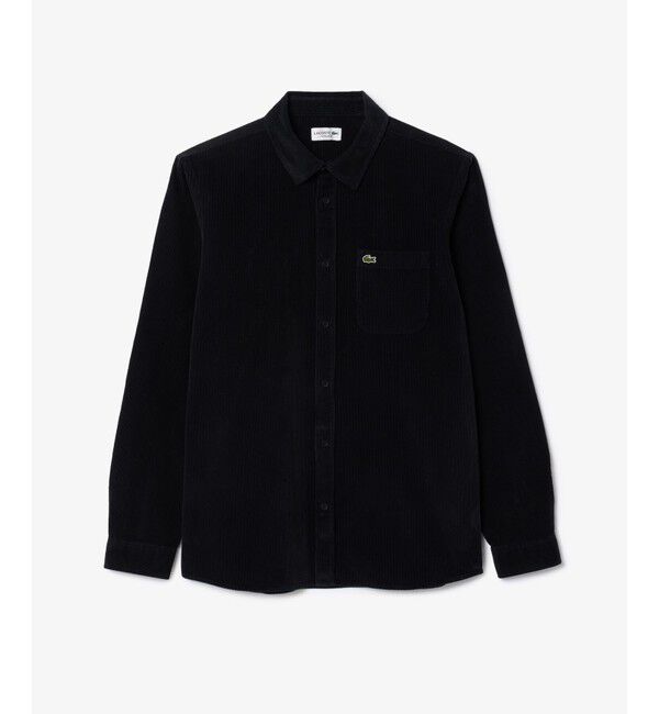 LACOSTE「エッセンシャルコーデュロイシャツ」|シャツ・ブラウス|ダークネイビー