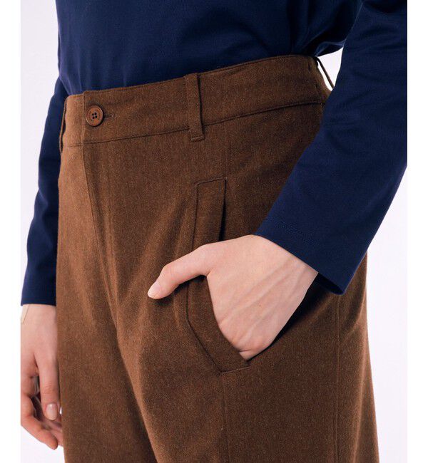 LACOSTE「ストレッチツイル ウールライクワイドパンツ」|その他|