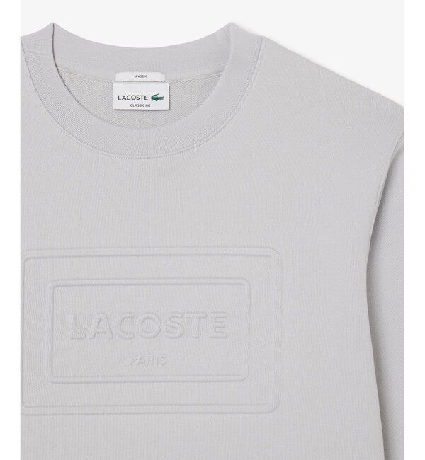 LACOSTE「エンボスクルーネックスウェット」|スウェット・ジャージ|