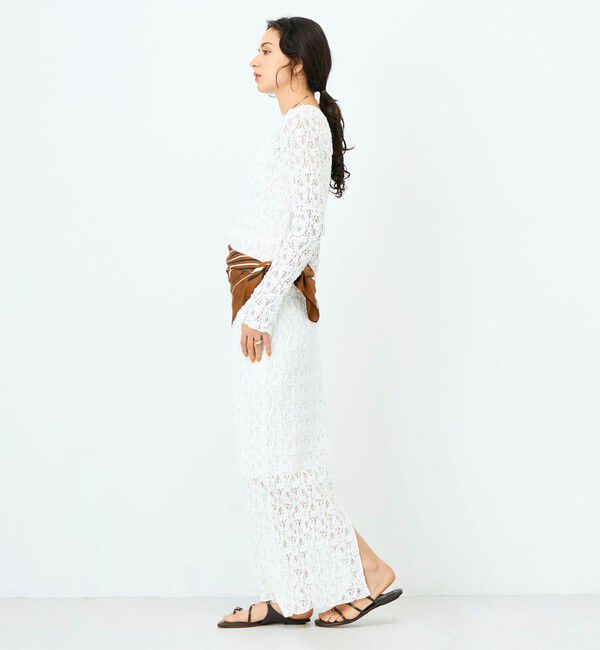 NOLLEY'S sophi「ウォッシャブルストレッチレース両前カーディガン」|カーディガン|