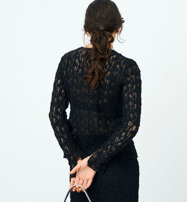 NOLLEY'S sophi「ウォッシャブルストレッチレース両前カーディガン」|カーディガン|