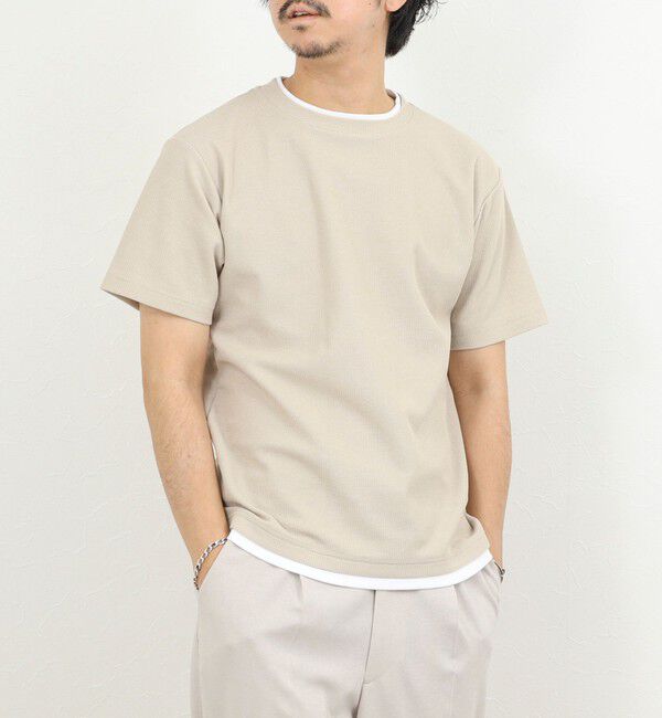 NOLLEY'S goodman「ケーブルニットダブルカラーTee 26SS」|Tシャツ・カットソー|