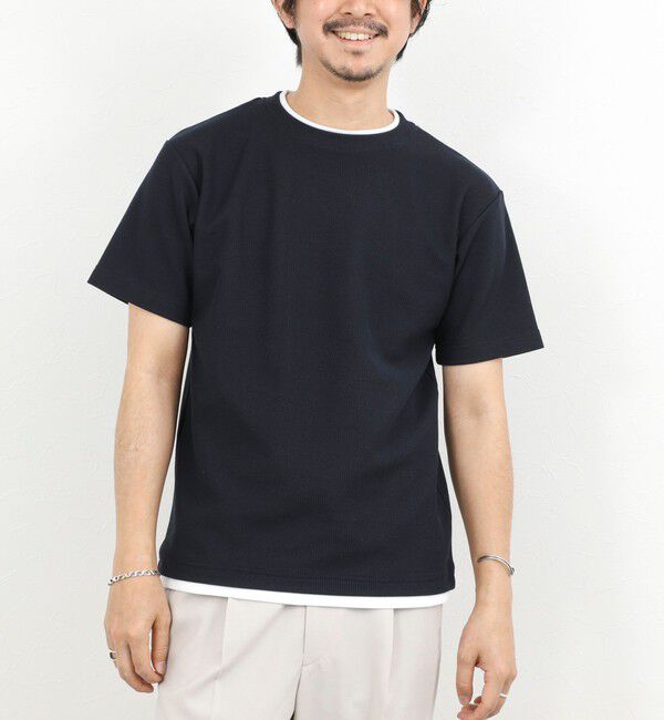 NOLLEY'S goodman「ケーブルニットダブルカラーTee 26SS」|Tシャツ・カットソー|