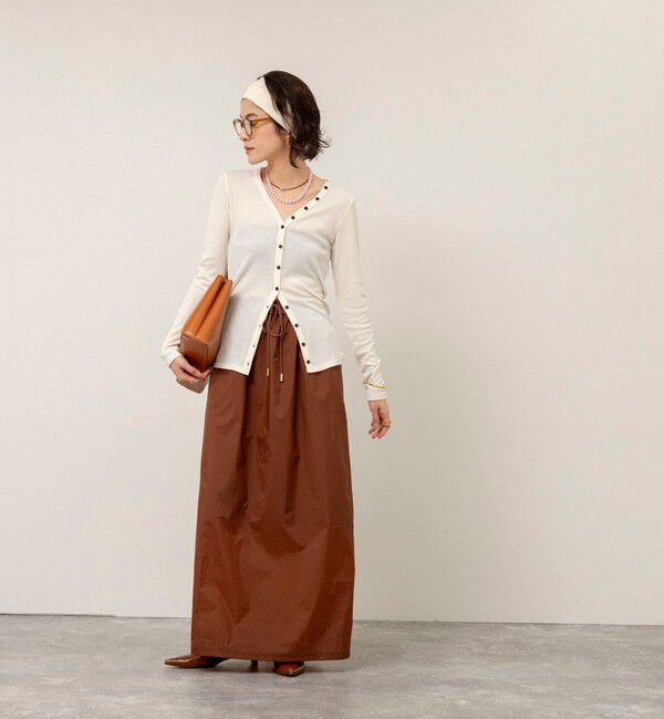 MAQWEL「【MAQWEL/マクウェル】ウォッシャブルリブカーディガン」|カーディガン|