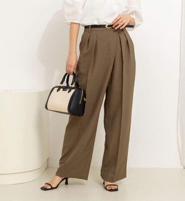 NOLLEY'S「ウォッシャブルラップ風ワイドパンツ」|その他|