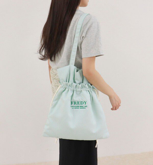 fredy emue「アウトポケットストライプロゴトートバッグ」|トートバッグ|