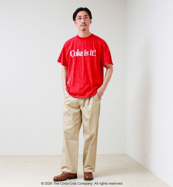 GLOSTER「【GOOD ROCK SPEED】Coca-Cola ロゴプリントTシャツ」|Tシャツ・カットソー|