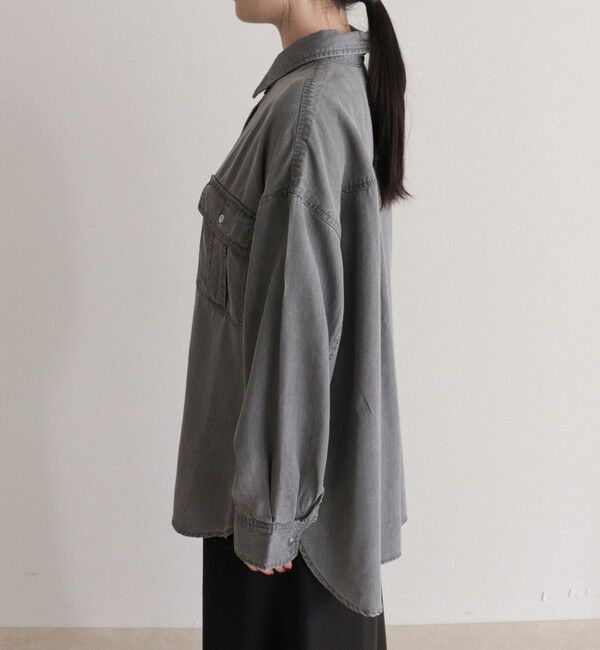 fredy emue「とろみデニムオーバーシャツ」|シャツ・ブラウス|
