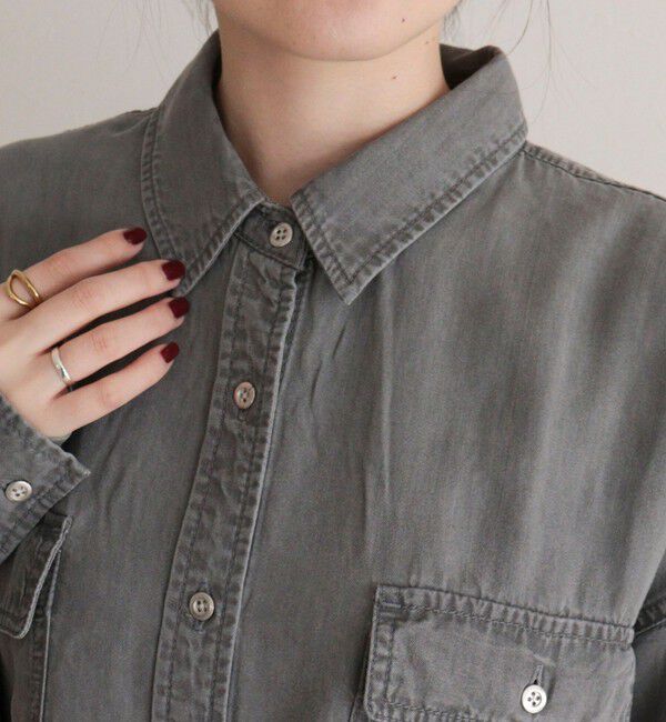 fredy emue「とろみデニムオーバーシャツ」|シャツ・ブラウス|