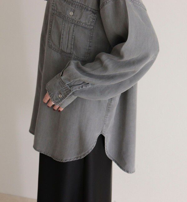 fredy emue「とろみデニムオーバーシャツ」|シャツ・ブラウス|