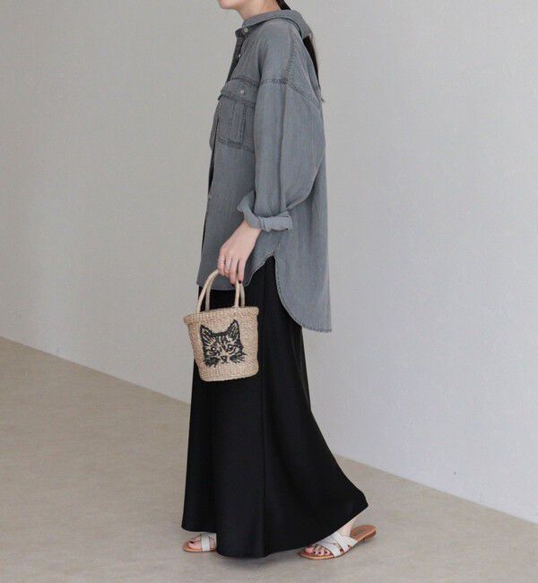 fredy emue「とろみデニムオーバーシャツ」|シャツ・ブラウス|