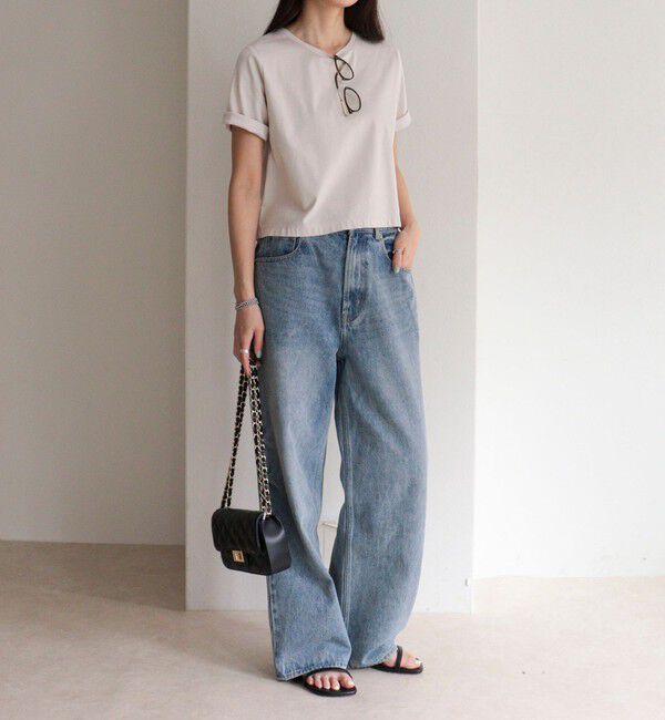 fredy emue「シルケットスムースクロップドTシャツ」|Tシャツ・カットソー|