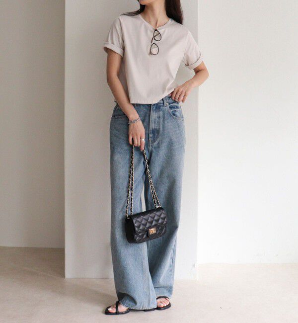 fredy emue「シルケットスムースクロップドTシャツ」|Tシャツ・カットソー|