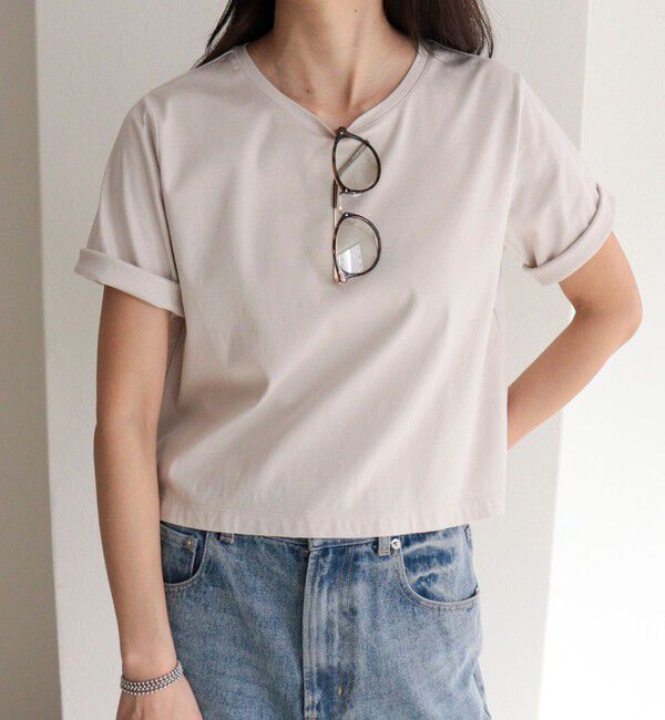 fredy emue「シルケットスムースクロップドTシャツ」|Tシャツ・カットソー|