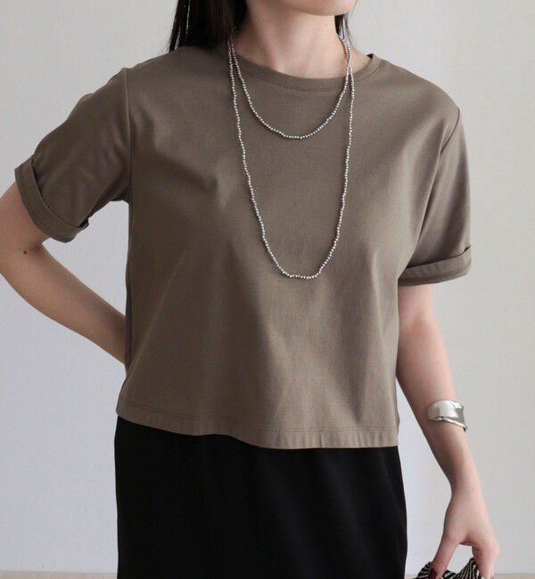 fredy emue「シルケットスムースクロップドTシャツ」|Tシャツ・カットソー|