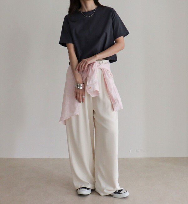 fredy emue「シルケットスムースクロップドTシャツ」|Tシャツ・カットソー|