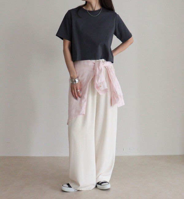 fredy emue「シルケットスムースクロップドTシャツ」|Tシャツ・カットソー|