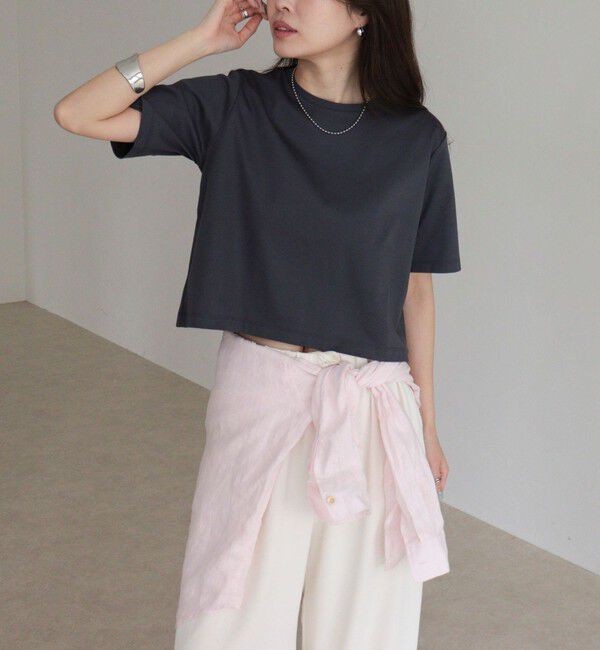 fredy emue「シルケットスムースクロップドTシャツ」|Tシャツ・カットソー|