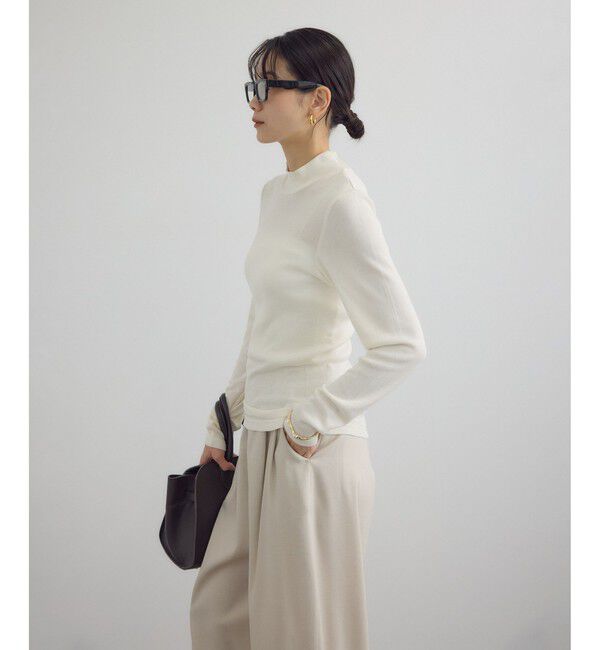 SALON adam et rope'「Hug Silkハイネックプルオーバー」|Tシャツ・カットソー|