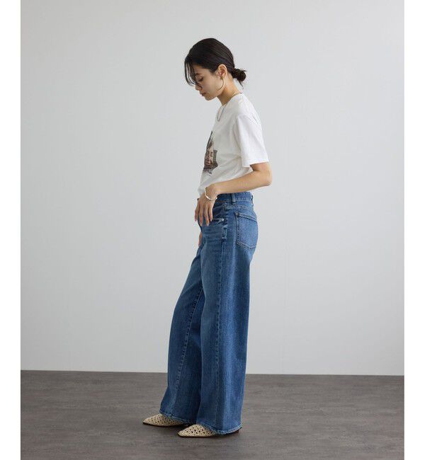 SALON adam et rope'「【COUTURE D'ADAM（クチュール ド アダム）】Jane&Serge at Beach フォトT」|Tシャツ・カットソー|