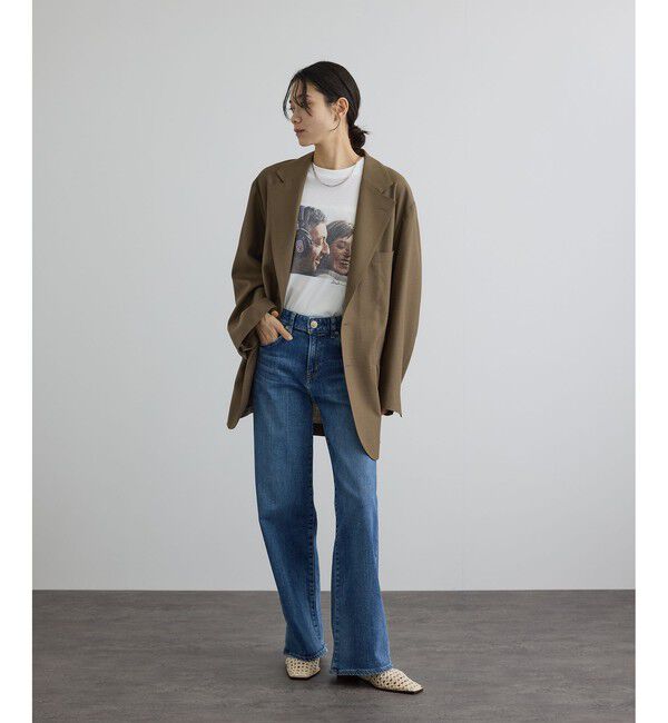 SALON adam et rope'「【COUTURE D'ADAM（クチュール ド アダム）】Jane&Serge at Beach フォトT」|Tシャツ・カットソー|