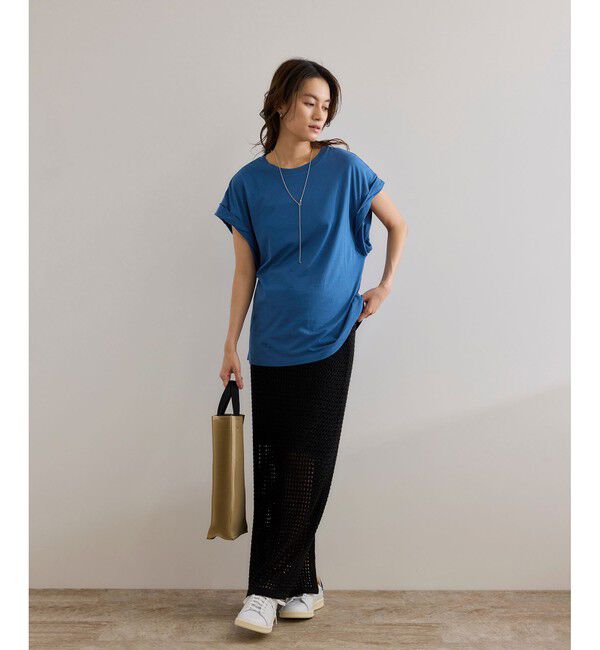 ROPE「ツイストフレンチスリーブTシャツ」|Tシャツ・カットソー|