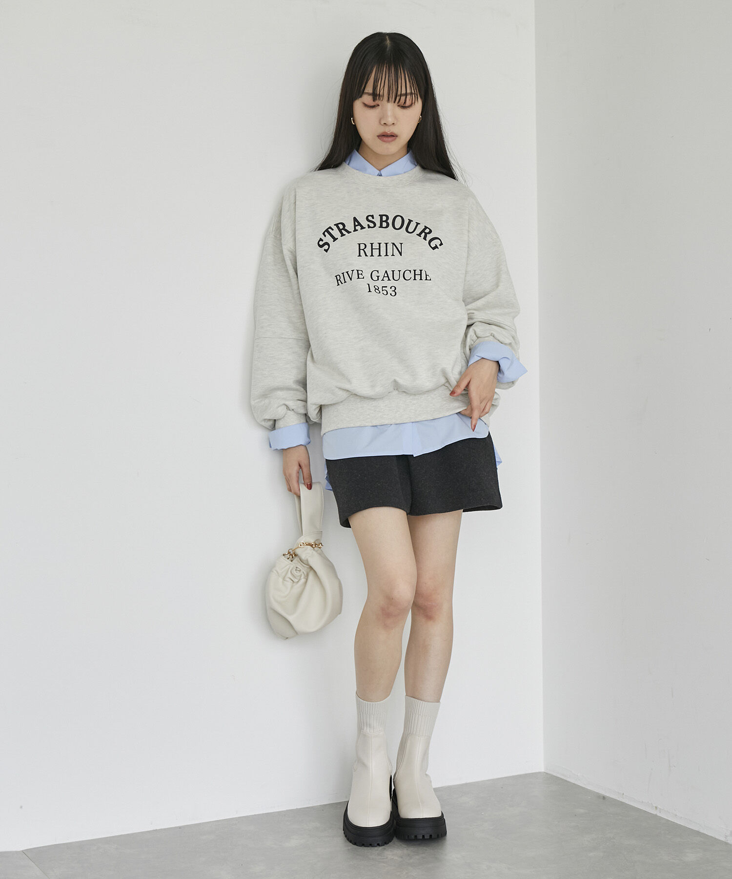 VIS「【新色追加】【選べる4色】裏毛スウェットプルオーバー」|スウェット・ジャージ|