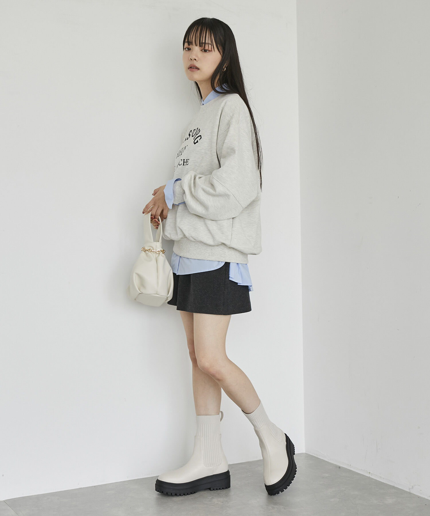 VIS「【新色追加】【選べる4色】裏毛スウェットプルオーバー」|スウェット・ジャージ|