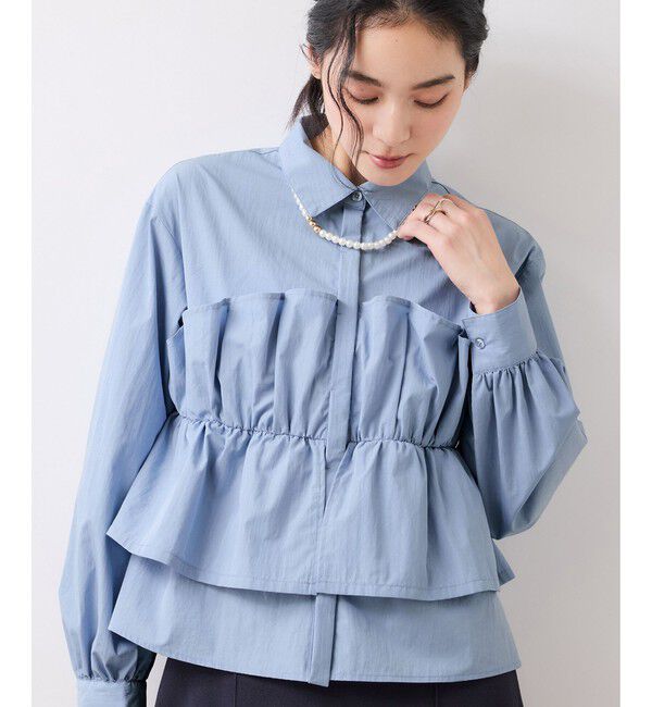 VIS「ビスチェドッキングシャツ/イージーケア」|シャツ・ブラウス|