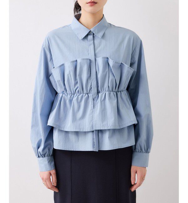 VIS「ビスチェドッキングシャツ/イージーケア」|シャツ・ブラウス|