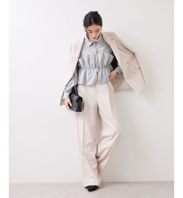 VIS「ビスチェドッキングシャツ/イージーケア」|シャツ・ブラウス|