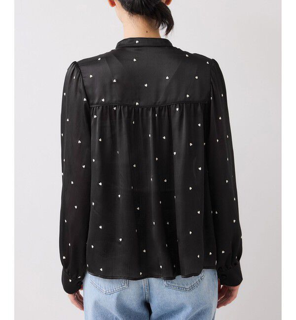 VIS「ハートモチーフ刺繍ブラウス/イージーケア」|シャツ・ブラウス|