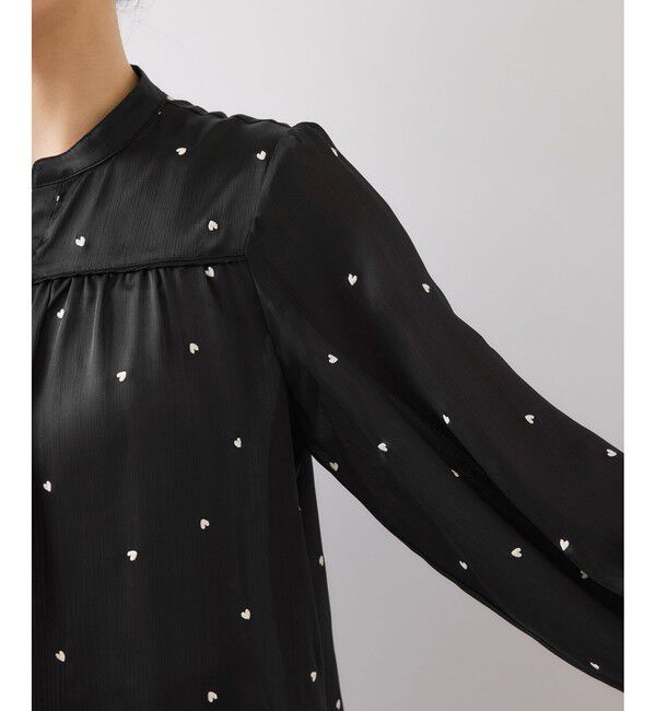 VIS「ハートモチーフ刺繍ブラウス/イージーケア」|シャツ・ブラウス|