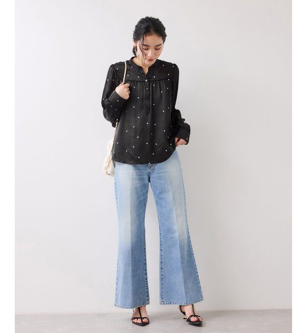 VIS「ハートモチーフ刺繍ブラウス/イージーケア」|シャツ・ブラウス|