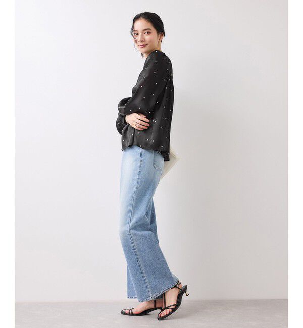 VIS「ハートモチーフ刺繍ブラウス/イージーケア」|シャツ・ブラウス|