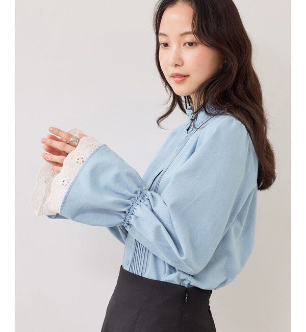 VIS「レイヤードレーススリーブブラウス」|シャツ・ブラウス|