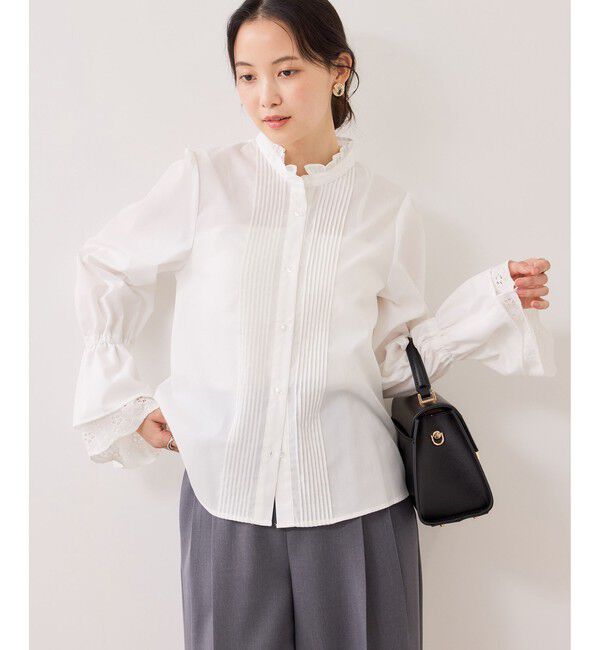 VIS「レイヤードレーススリーブブラウス」|シャツ・ブラウス|