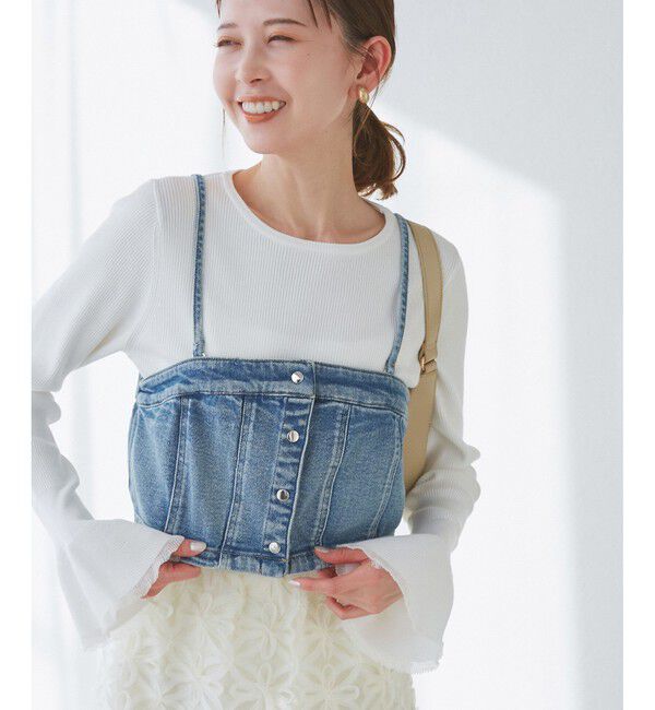 Rope&rsquo;Picnic「デニムビスチェ」|ベスト・ジレ|ブルーサブ