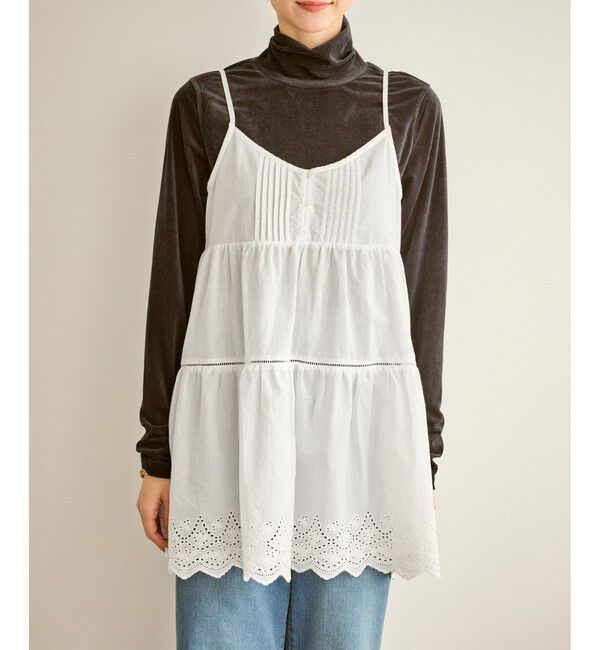 Rope&rsquo;Picnic「Vネックティアードレースビスチェ」|キャミソール|