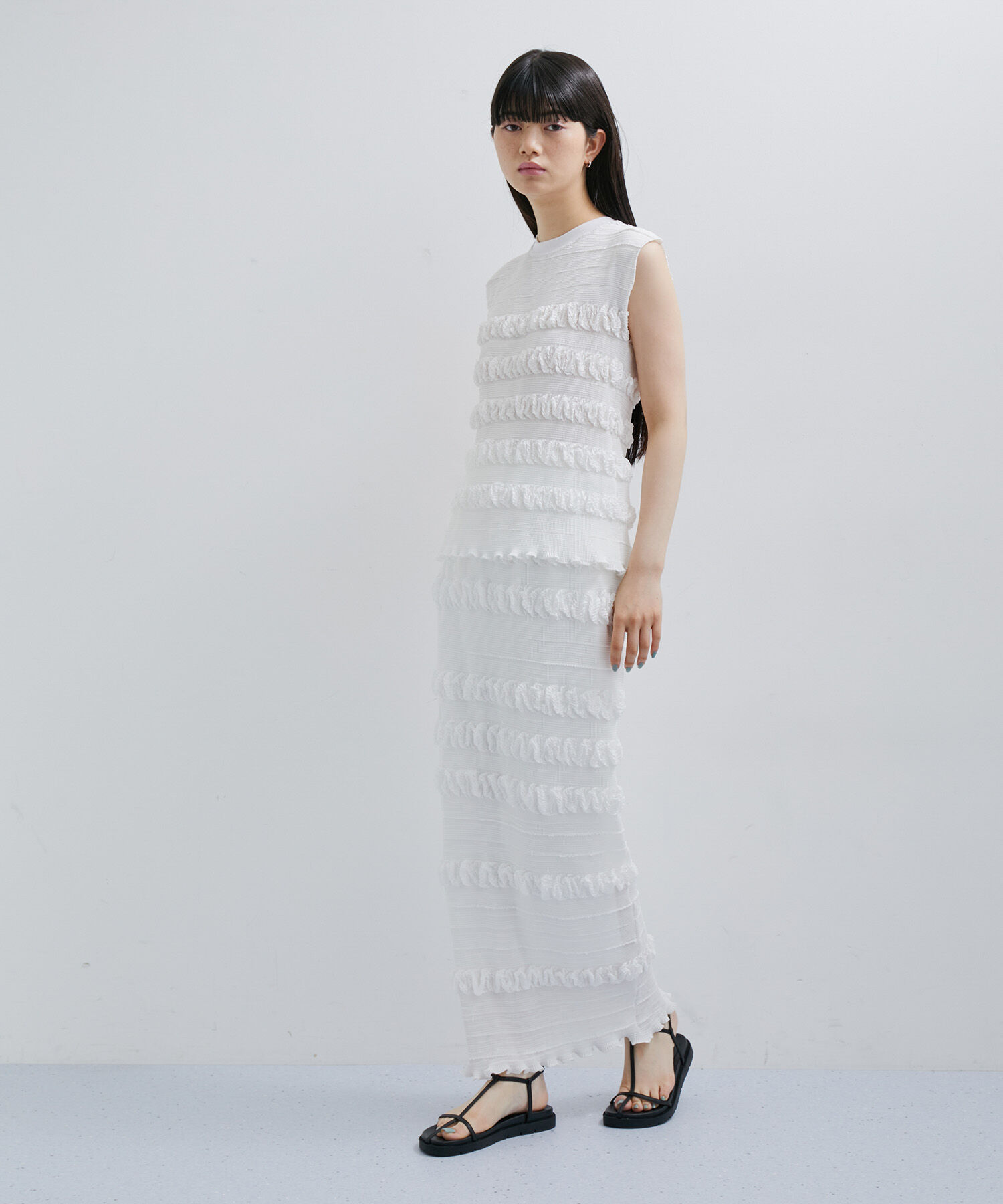 ADAM ET ROPE'「【セットアップ対応】マドレーヌプリーツトップス」|Tシャツ・カットソー|