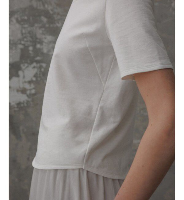 ADAM ET ROPE'「【EMOELLE】UネックTEE」|Tシャツ・カットソー|