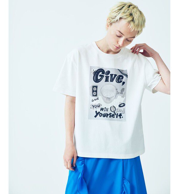 ADAM ET ROPE'「【Chocomoo&times;ADAM ET ROPE' 】EX PRINT TEE」|Tシャツ・カットソー|