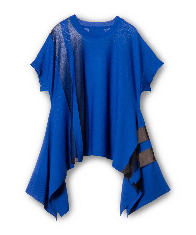  「サイドドレープニットプルオーバー」|ニット・セーター|